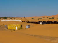 desert camp Merzouga, Sahara, Morocco, Africa