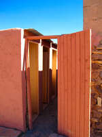 film outhouse Ouarzazate, Interior, Morocco, Africa