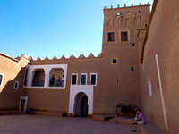 kasbah courtyard Ouarzazate, Interior, Morocco, Africa