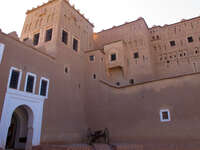 mud castle Ouarzazate, Interior, Morocco, Africa