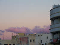 purple sky in tangier Tangier, Mediterranean, Morocco, Africa