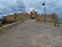 castillo de san sebastian entrance Cadiz, Andalucia, Spain, Europe