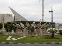 sundial near victoria stadium Gibraltar, Algeciras, Cadiz, Andalucia, Spain, Europe