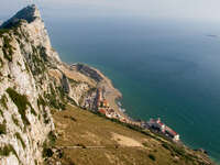 gibraltar eastern hill Gibraltar, Algeciras, Cadiz, Andalucia, Spain, Europe