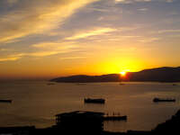 african sunset Tangier, Algeciras, Gibraltar, Mediterranean Coast, Cadiz, Morocco, Spain, Gibraltar, Africa, Europe