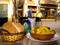veggie tagine in cafe central Tangier, Mediterranean, Morocco, Africa
