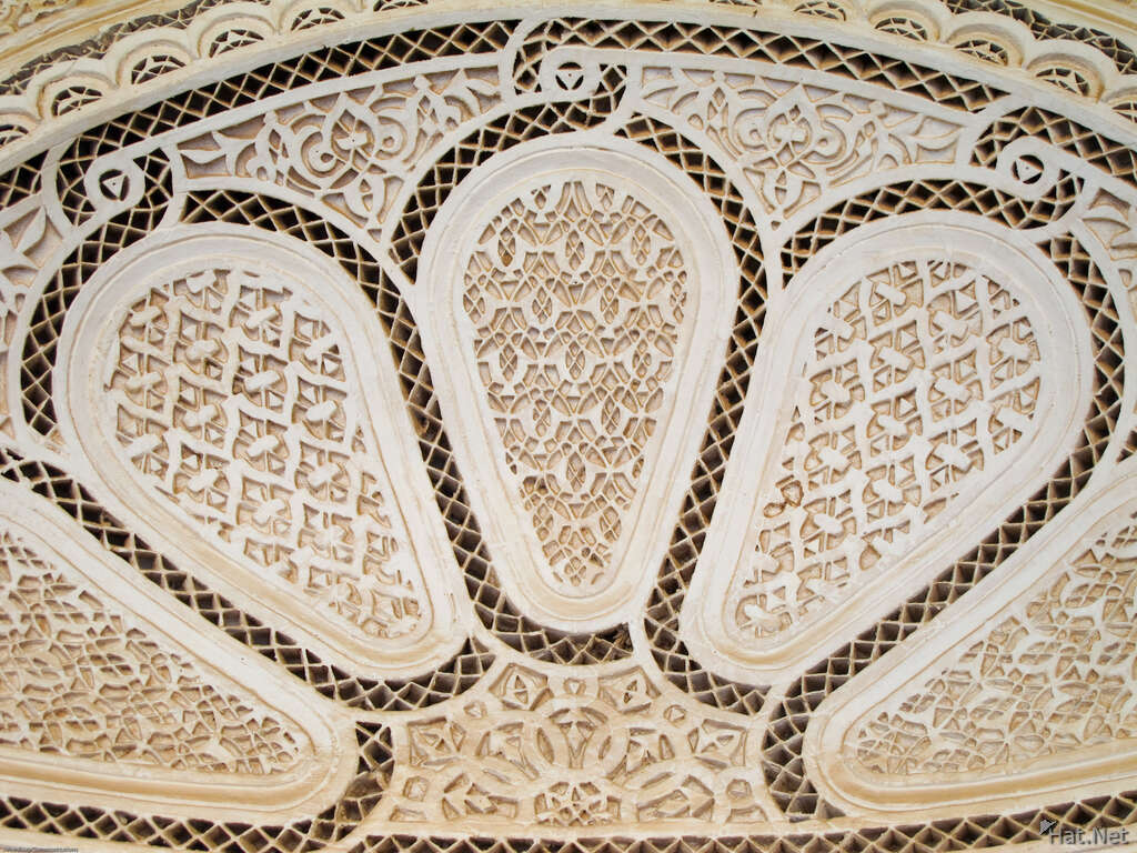 palais baha peacock pattern
