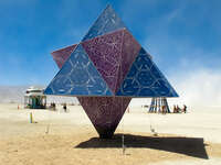 geometric star Black Rock City, Neveda, USA, North America