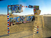 black rock city man Black Rock City, Neveda, USA, North America