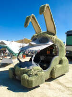 green bunny Black Rock City, Neveda, USA, North America